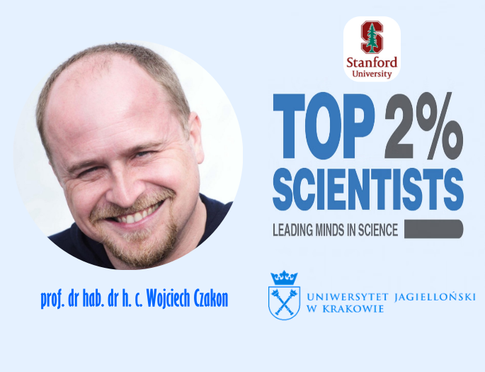 Prof. dr hab. dr h.c. Wojciech Czakon po raz kolejny w zestawieniu World's Top 2% Scientist!